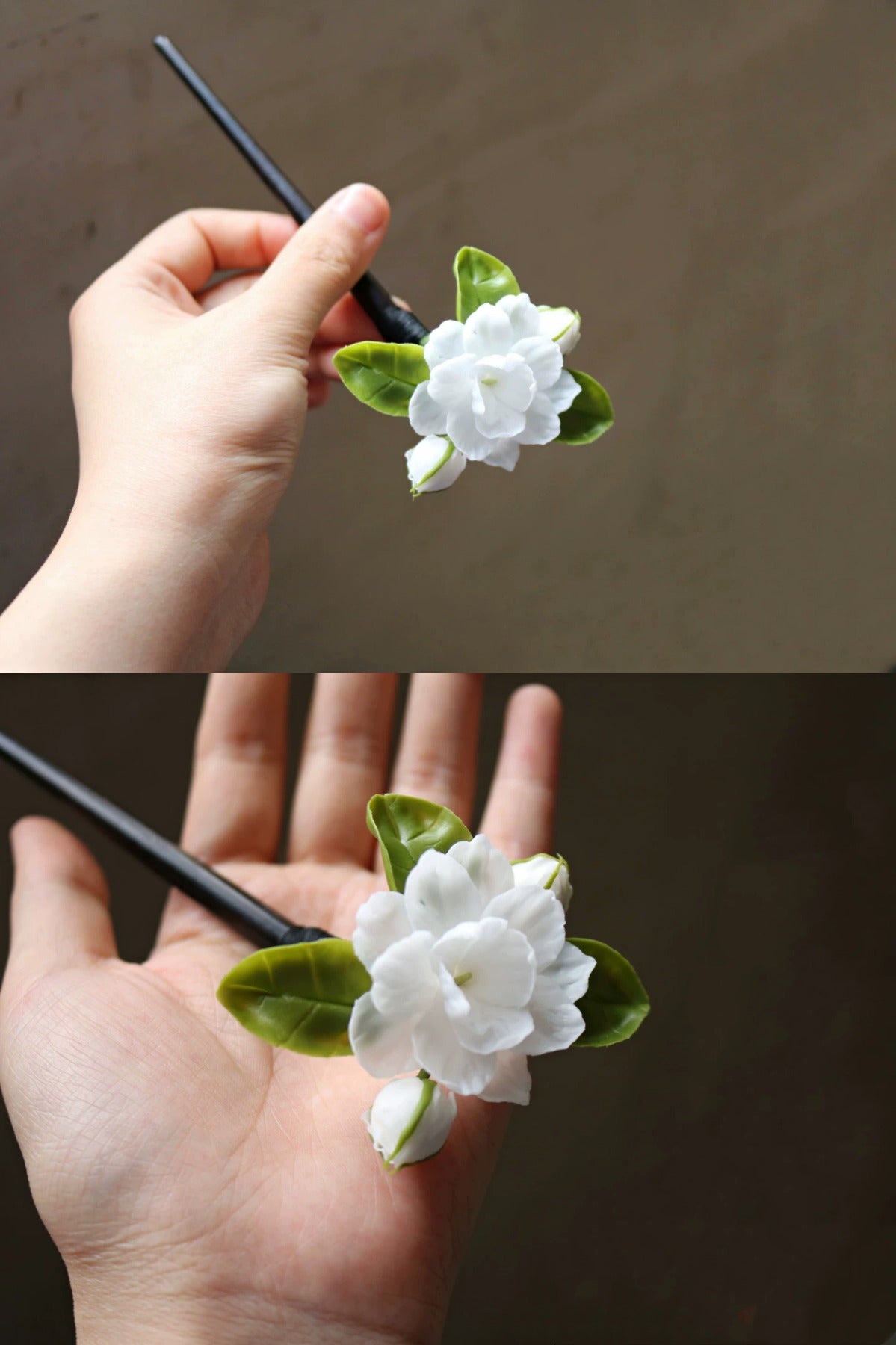 Snow Jasmine Cold Porcelain Flower Accessory