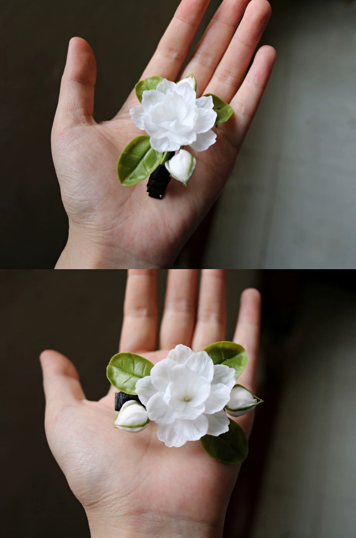 Snow Jasmine Cold Porcelain Flower Accessory